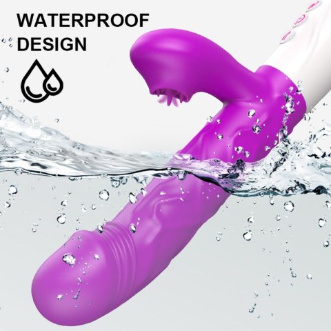 Wibrator- SiliconeTongue Vibrator, USB 10 Function