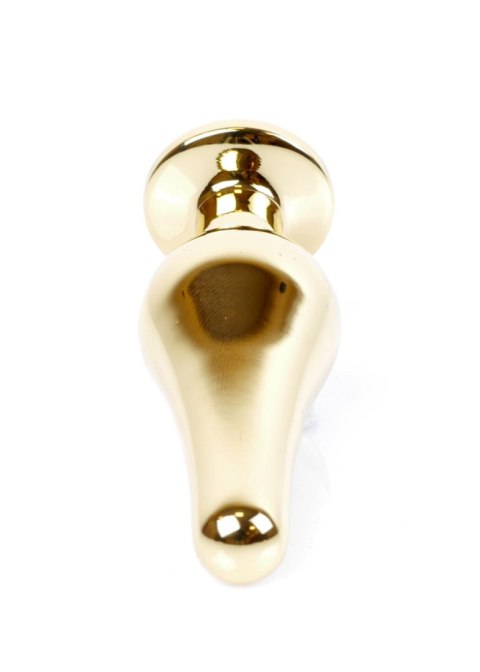 Plug-Jewellery Gold BUTT PLUG- Light Blue