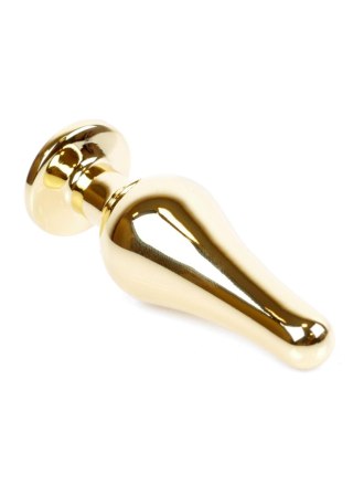 Plug-Jewellery Gold BUTT PLUG- Red