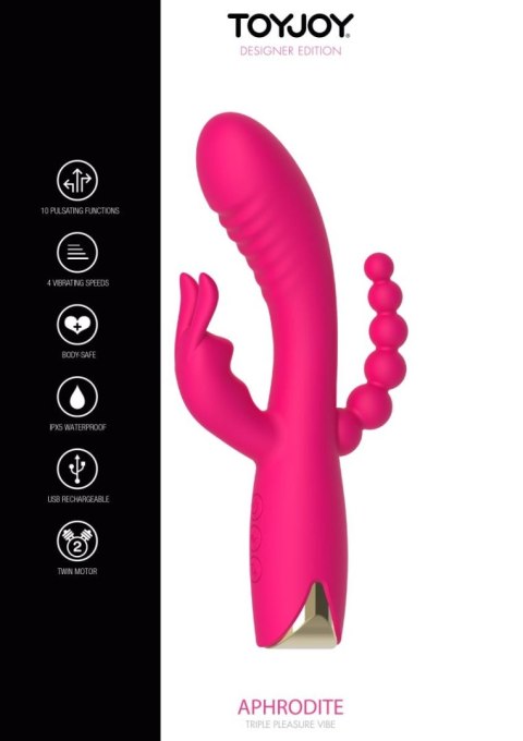 Aphrodite Triple Vibrator Pink