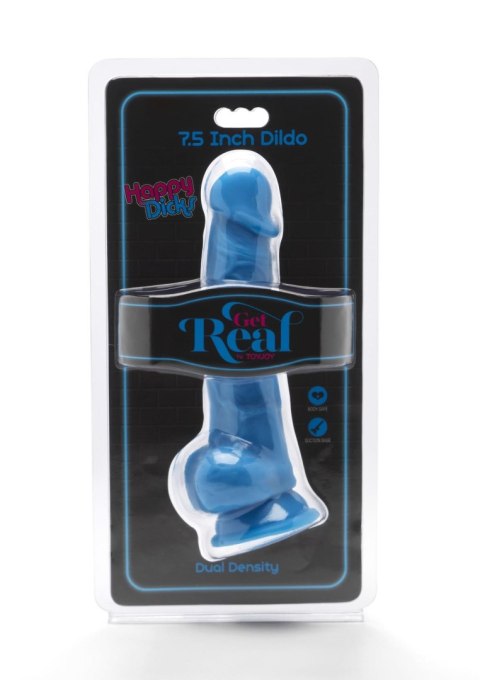 Happy Dicks 7.5in. with Balls Blue