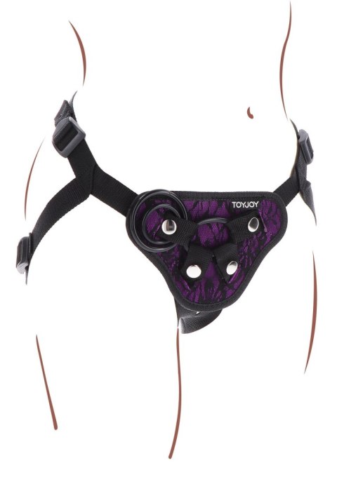 Strap-On Lace Harness Purple