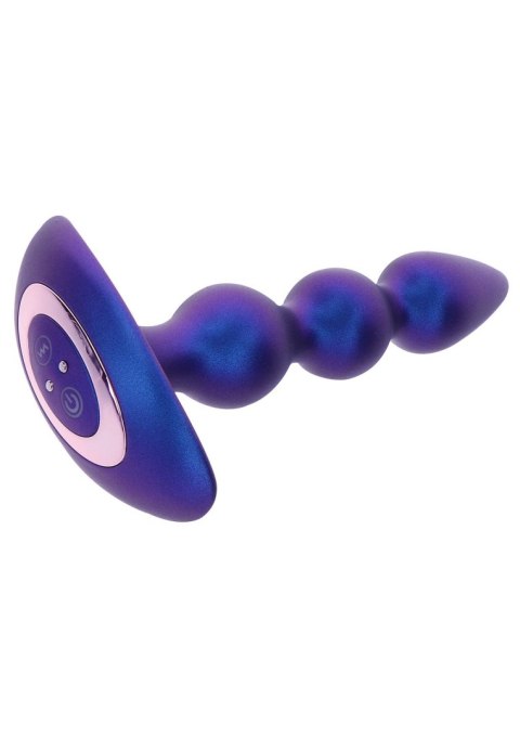 The Bold Beaded Vibr Anal Plug Blue