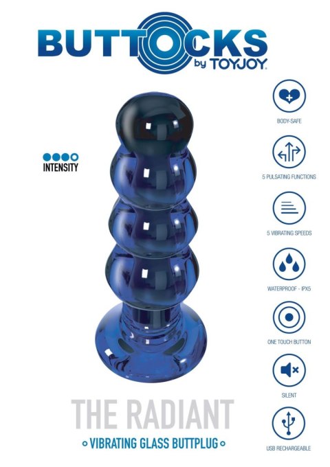 The Radiant Glass Buttplug Blue