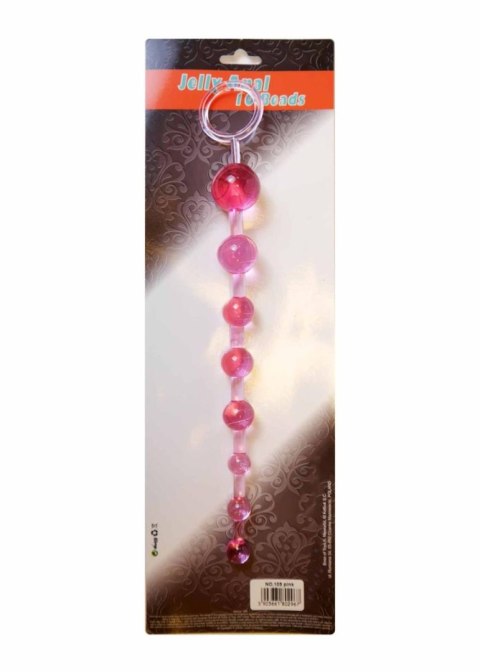 Plug/kulki-Jelly Anal 10 Beads Pink