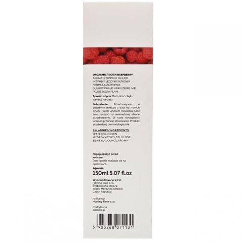 Olejek- ORGASMIC TOUCH RASPBERRY 150 ml