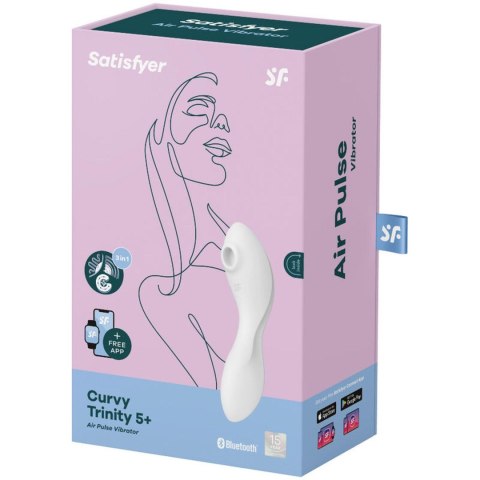 Stymulator-Curvy Trinity 5 Connect App (White)