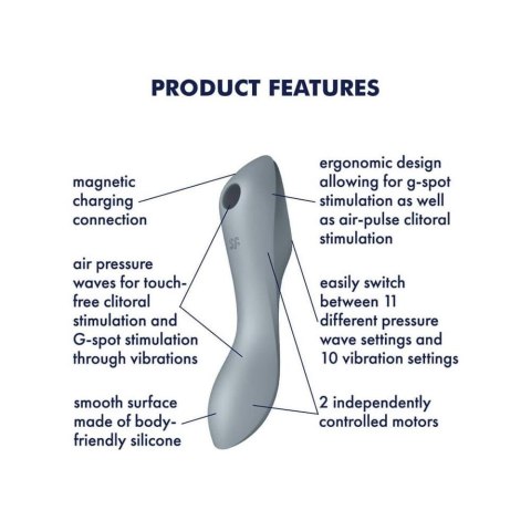 Vibrator - Curvy Trinity 3 (Blue Grey)