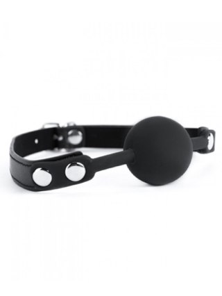 Black Silicone Ball Gag