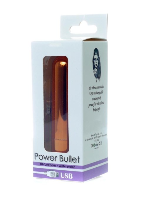 Power Bullet USB 10 functions Glossy Rose Gold