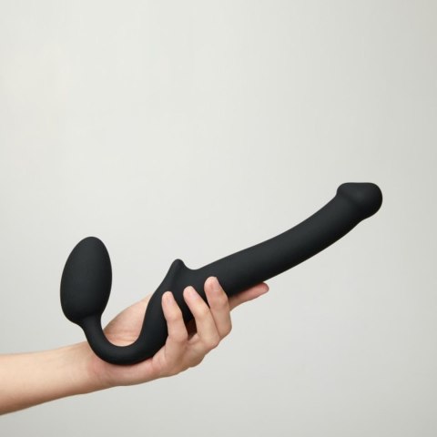 SEMI-REALISTIC BENDABLE STRAP-ON BLACK - S