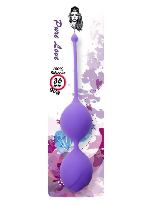 Silicone Kegel Balls 36mm 90g Purple - B - Series