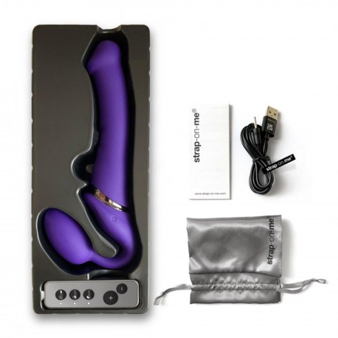 VIBRATING STRAP-ON - L - PURPLE