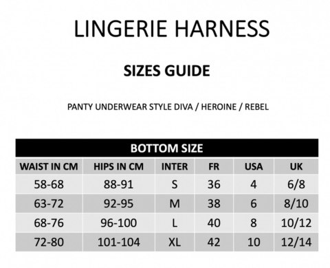 HARNESS LINGERIE HEROINE - XL