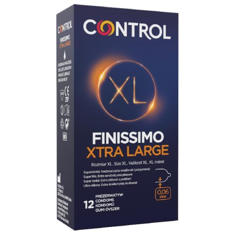 Prezerwatywy-Control Finissimo Xtra Large 12""s