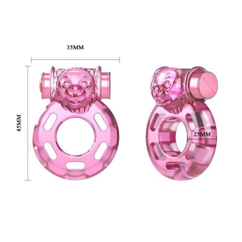 BAILE - Vibrating Cock Ring Bear Pink