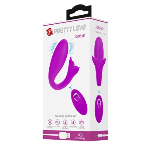 PRETTY LOVE - Jordyn, 12 vibration functions Wireless remote control