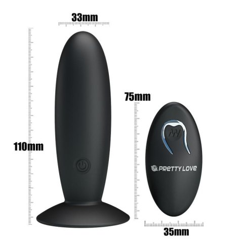 PRETTY LOVE - REMOTE CONTROL VIBRATING PLUG 12 function