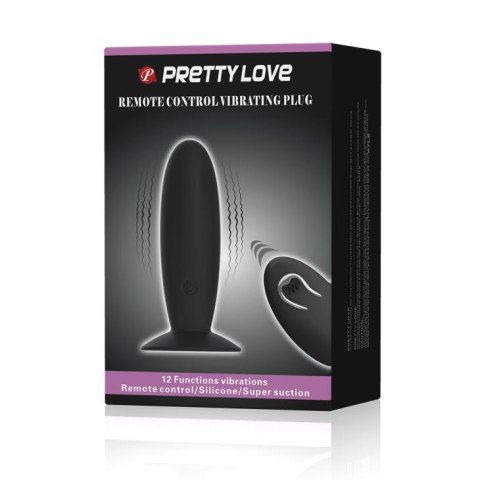 PRETTY LOVE - REMOTE CONTROL VIBRATING PLUG 12 function