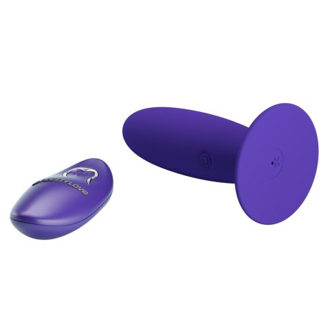 PRETTY LOVE - Remotr control vibrating plug - Youth, Wireless remote control 12 vibration functions Suction base