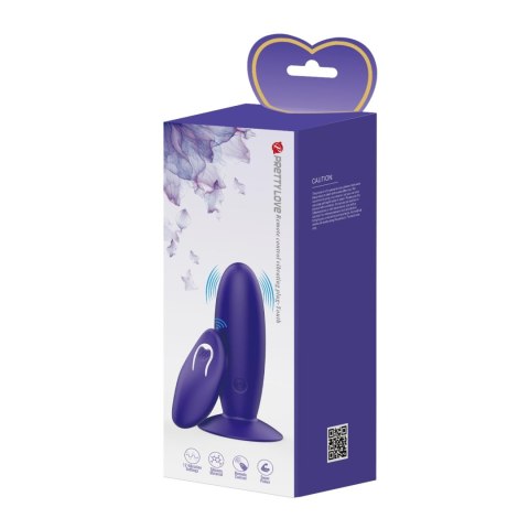 PRETTY LOVE - Remotr control vibrating plug - Youth, Wireless remote control 12 vibration functions Suction base