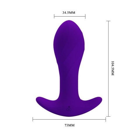 PRETTY LOVE - MORTON Anal Plug Massager 12 Functions USB