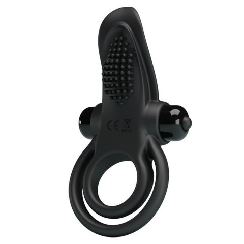 PRETTY LOVE - VIBRANT PENIS RING Black- 10 function vibrations