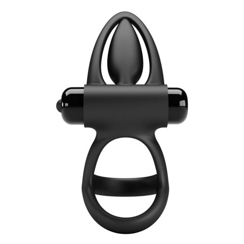 PRETTY LOVE - VIBRATION COCK RING Black, 10 vibration functions