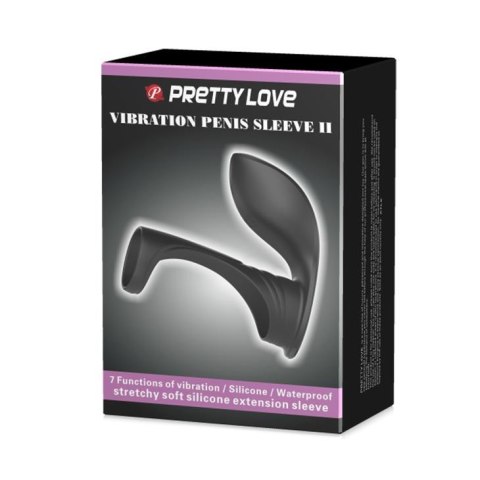 PRETTY LOVE -VIBRATION PENIS SLEEVE II, 7 vibration functions Memory function