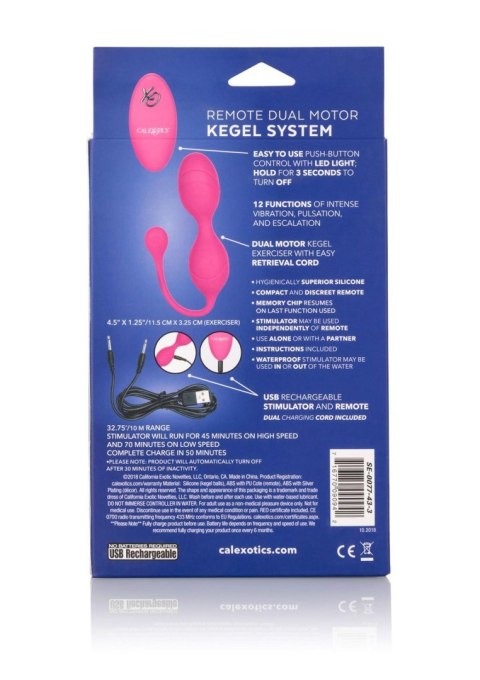 Remote Dual Motor Kegel System Pink