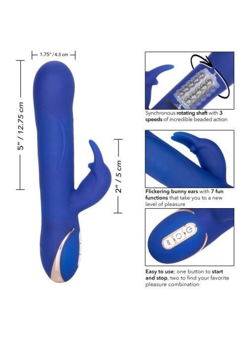 Silicone Rotating Rabbit Blue