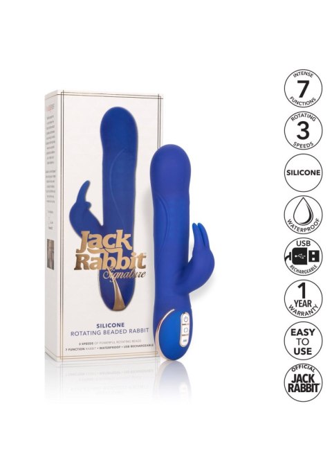 Silicone Rotating Rabbit Blue