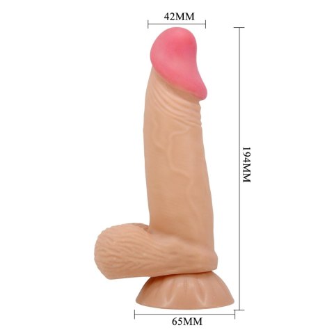 BAILE - Sliding Skin 7,6'' Flesh, Suction base Bendable TPR