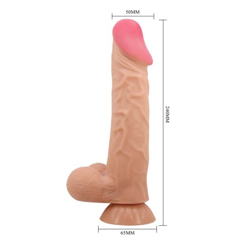 BAILE - Sliding Skin 9,4'' Flesh Bendable Suction base TPR