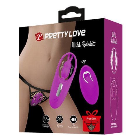 PRETTY LOVE - Wild Rabbit, 12 vibration functions Wireless remote control