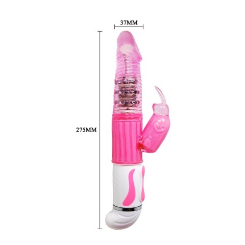 BAILE- Fasination Vibrator Pink,12 vibration functions 4 rotation functions