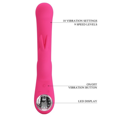 PRETTY LOVE - Lamar Pink, 10 vibration functions 9 speed levels