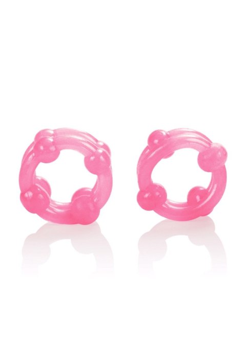 Island Rings Double Stacker Pink