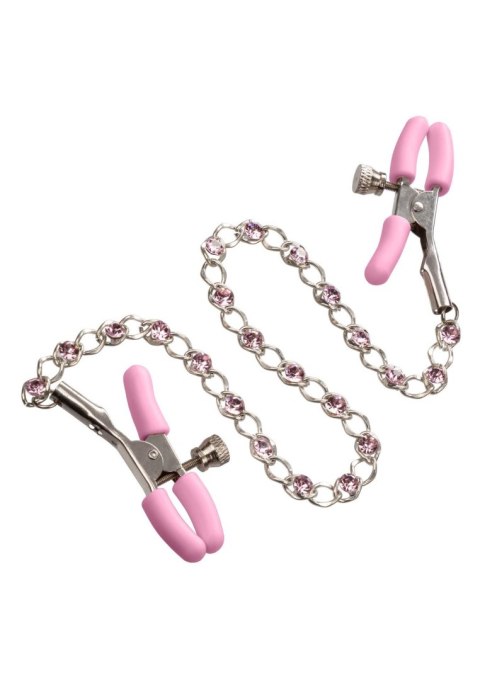 Crystal Chain Nipple Clamps Metal