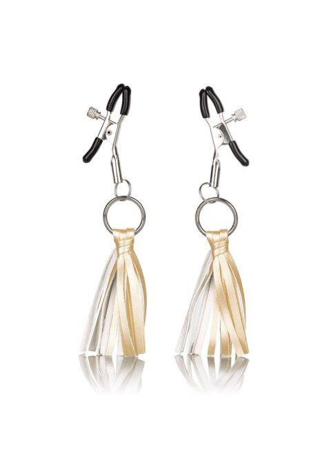 Playful Tassels Nipple Clamps Gold