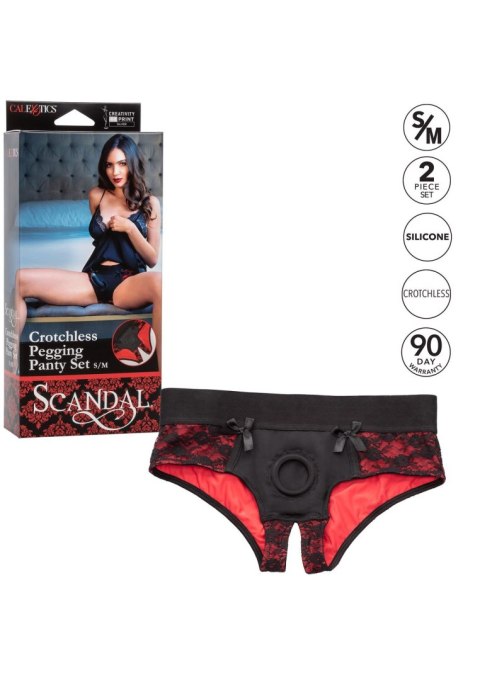 Scandal Crotchless Set S/M Black