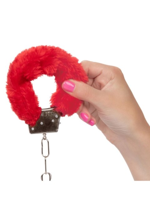 Playful Furry Cuffs Red