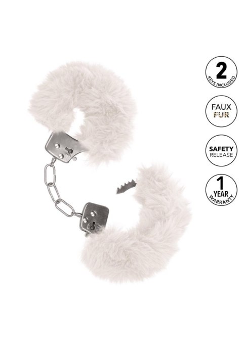 Ultra Fluffy Furry Cuffs White