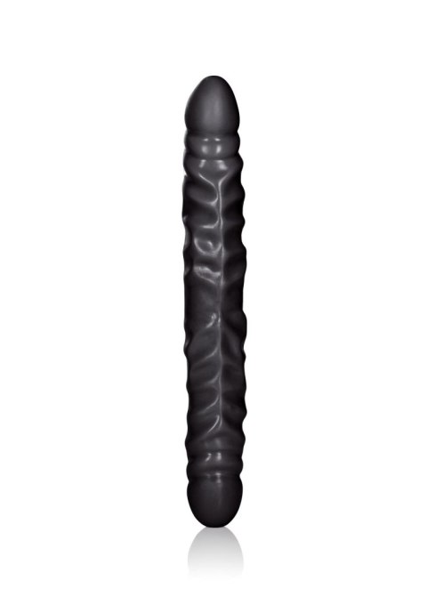 Veined Double Dong 12 inch Black