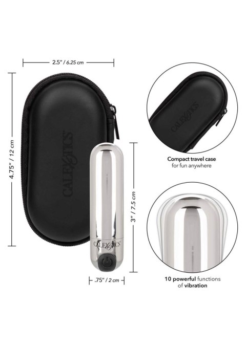 Rechargeable Hideaway Bullet Silver