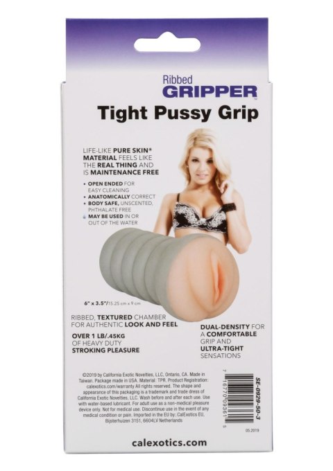 Ribbed Gripper Tight Pussy Light skin tone