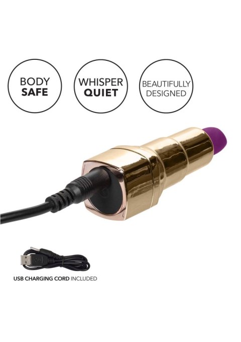 Bad Bitch Lipstick Vibrator Gold