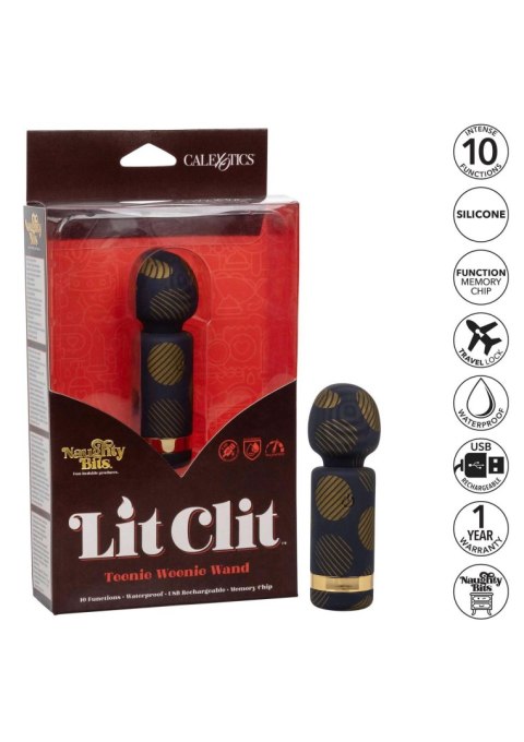 Lit Clit Teeny Weenie Wand Black