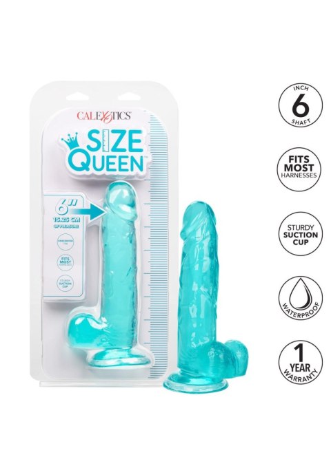 Queen Size Dong 6 Inch Blue