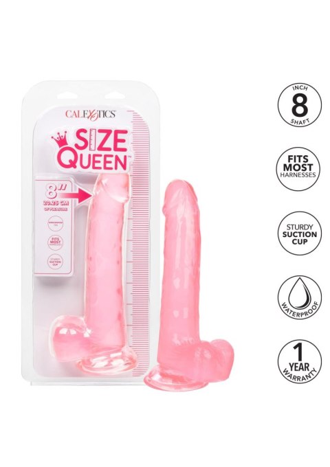 Queen Size Dong 8 Inch Pink